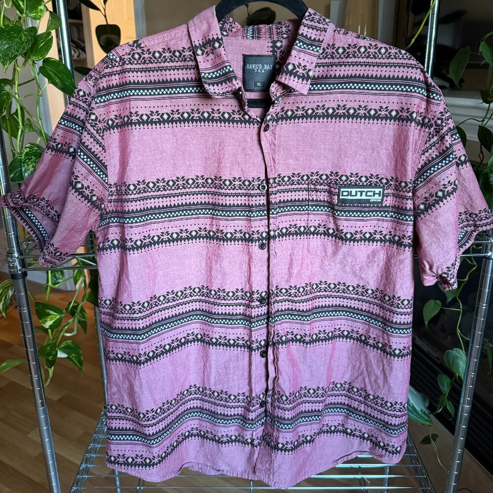 Dutch Bros x Hawk's Bay Button-Up – XL